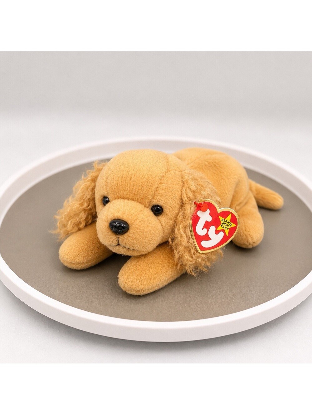 Ty Beanie Baby Spunky the Cocker Spaniel Dog Vintage 1997 Retired Stuffed Animal